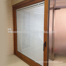 Doorwin shenzhen glass products natural finished lift sliding door with security shutters